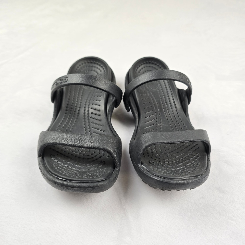 Crocs Kids Black Sandal Sandals Shoes Comfort Casual Size 4‎